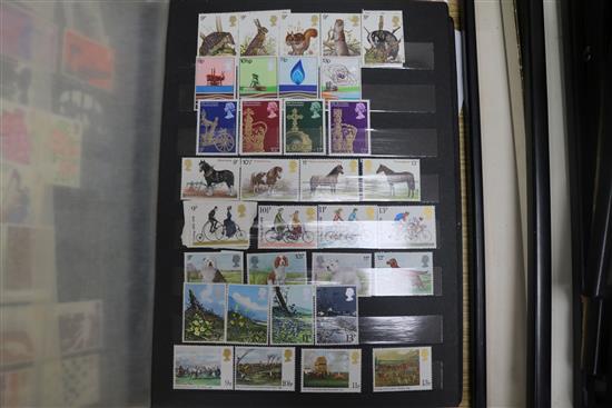 A collection of mint GB stamps and First Day Covers